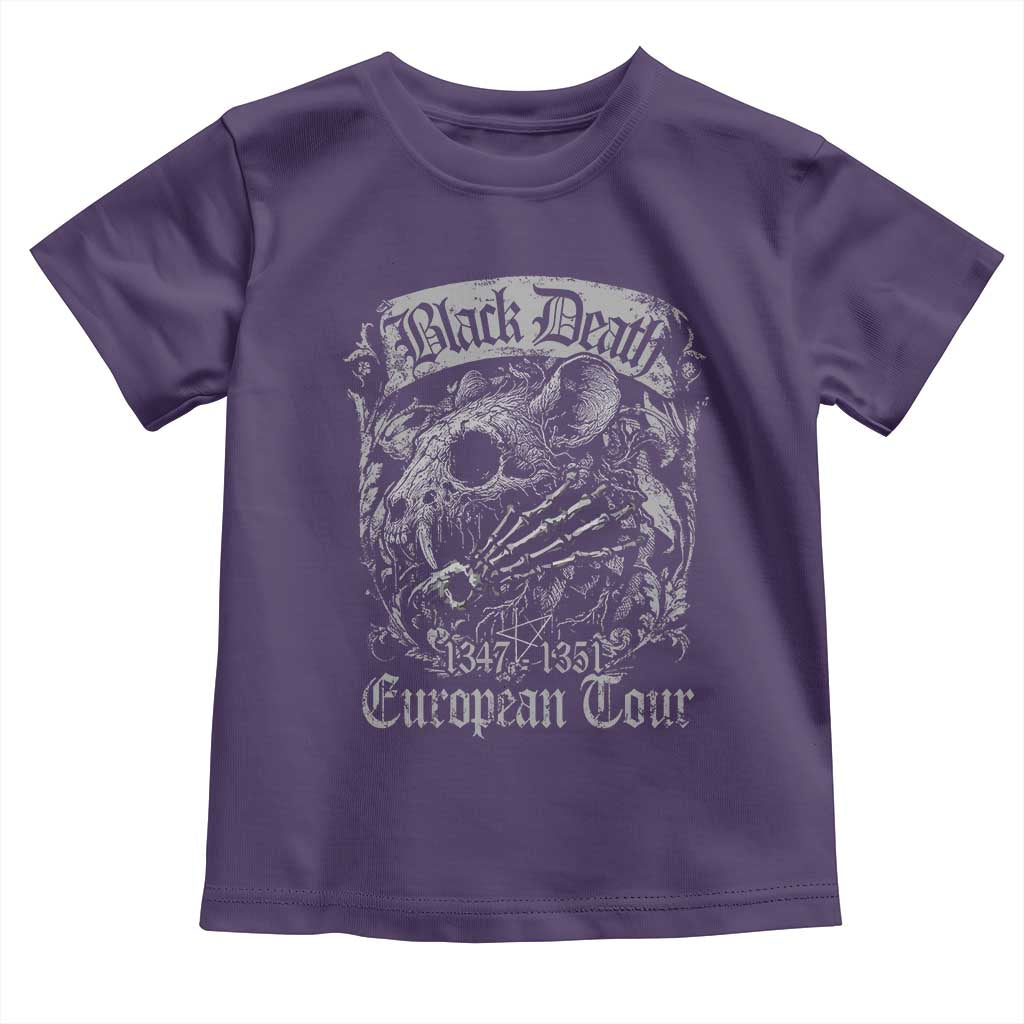 Black Death European Tour Toddler T Shirt Plague Rat Medieval History Gothic - Wonder Print Shop