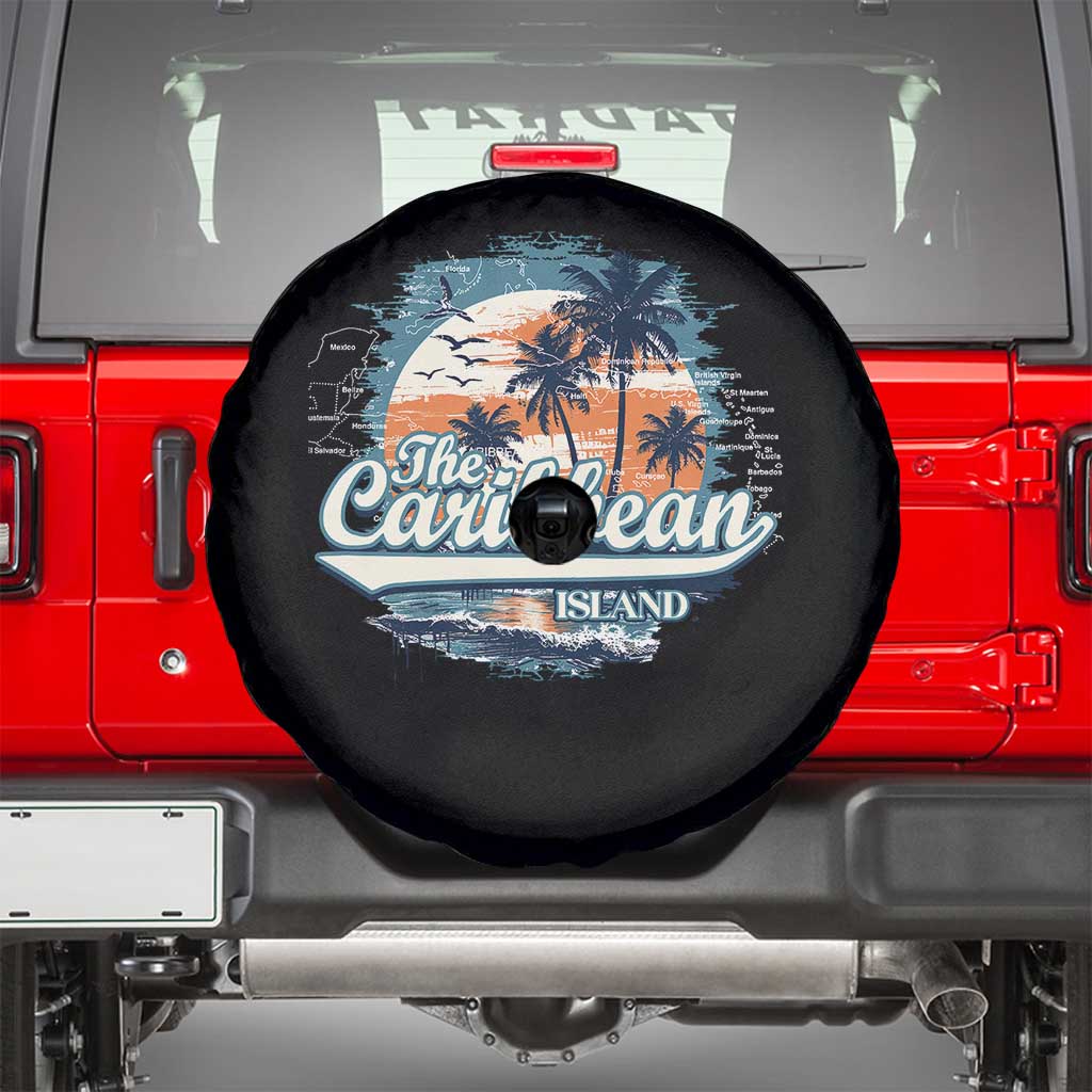 Funny The Caribbean Islands Spare Tire Cover Caribbean Sea Tour Summer Vacation - Wonder Print Shop