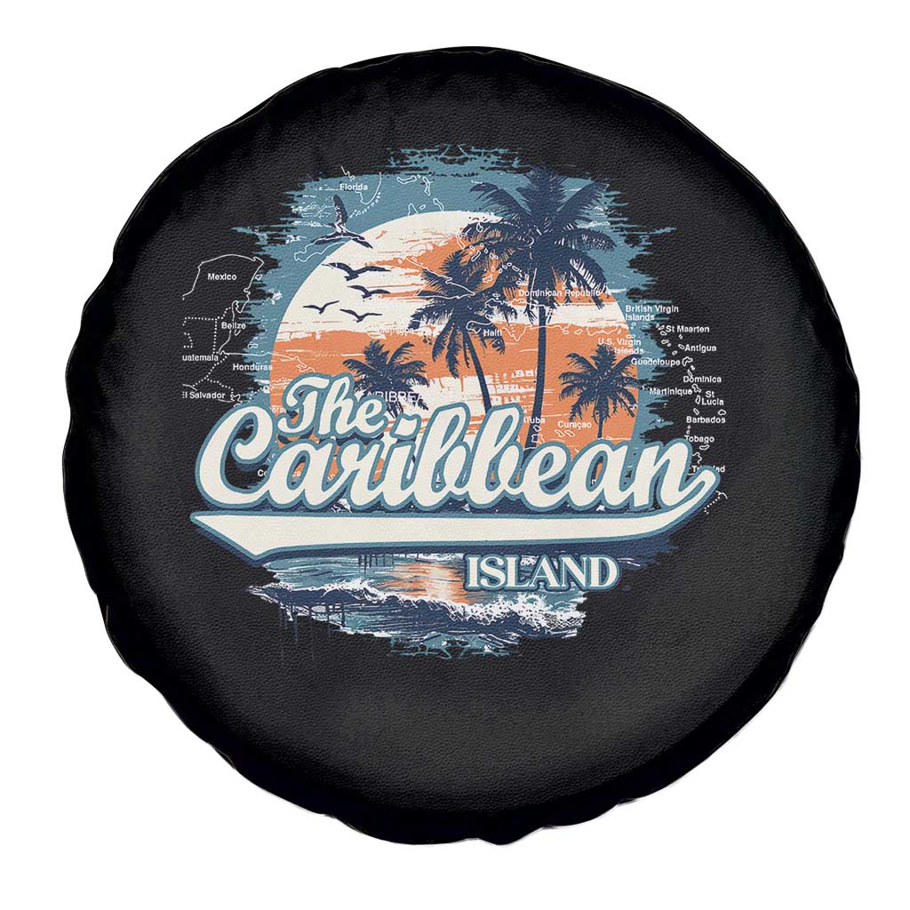 Funny The Caribbean Islands Spare Tire Cover Caribbean Sea Tour Summer Vacation - Wonder Print Shop