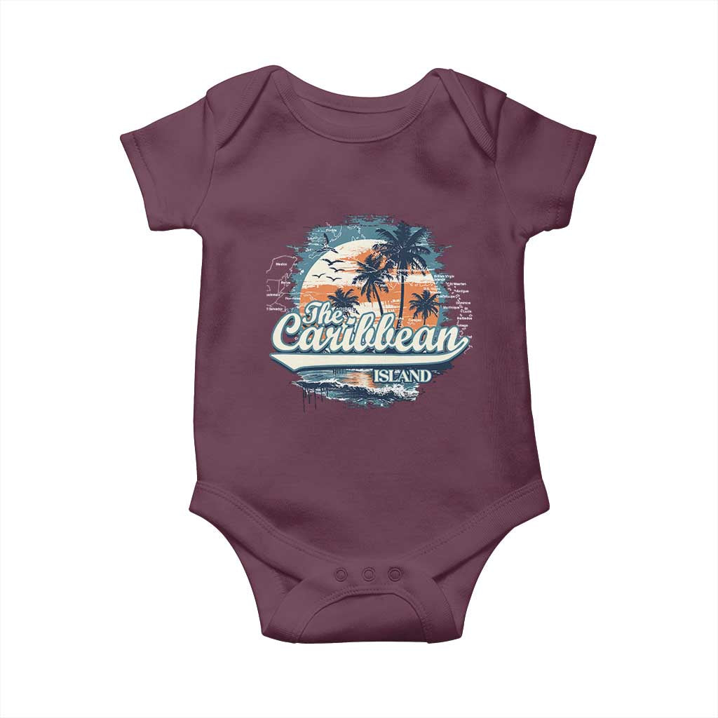 Funny The Caribbean Islands Baby Onesie Caribbean Sea Tour Summer Vacation - Wonder Print Shop