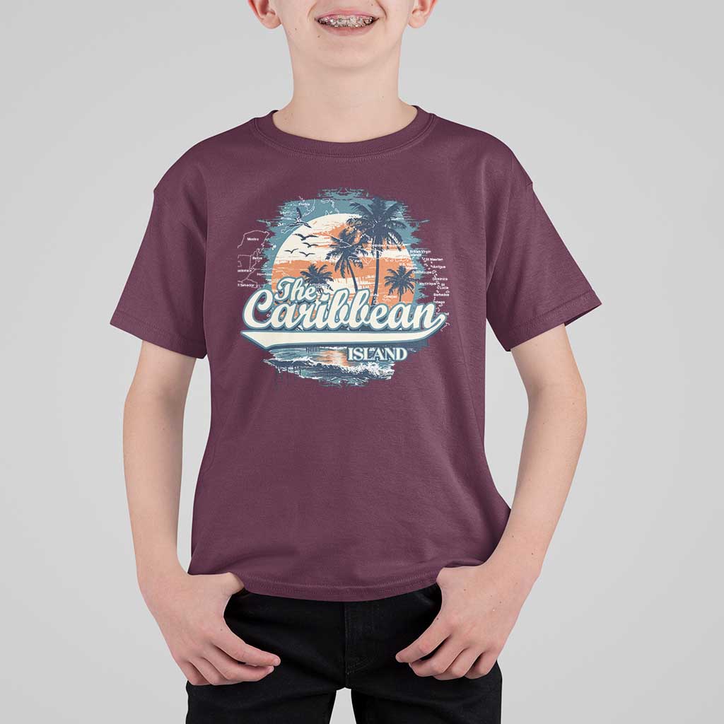 Funny The Caribbean Islands T Shirt For Kid Caribbean Sea Tour Summer Vacation - Wonder Print Shop