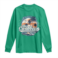 Funny The Caribbean Islands Long Sleeve Shirt Caribbean Sea Tour Summer Vacation - Wonder Print Shop
