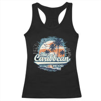 Funny The Caribbean Islands Racerback Tank Top Caribbean Sea Tour Summer Vacation - Wonder Print Shop