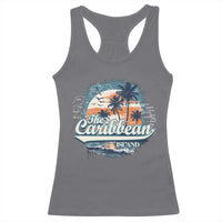 Funny The Caribbean Islands Racerback Tank Top Caribbean Sea Tour Summer Vacation - Wonder Print Shop
