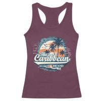 Funny The Caribbean Islands Racerback Tank Top Caribbean Sea Tour Summer Vacation - Wonder Print Shop