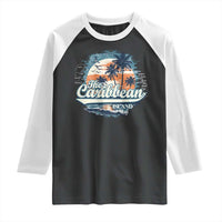 Funny The Caribbean Islands Raglan Shirt Caribbean Sea Tour Summer Vacation - Wonder Print Shop