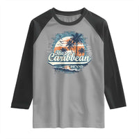 Funny The Caribbean Islands Raglan Shirt Caribbean Sea Tour Summer Vacation - Wonder Print Shop