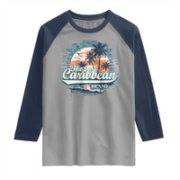 Funny The Caribbean Islands Raglan Shirt Caribbean Sea Tour Summer Vacation - Wonder Print Shop