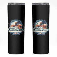 Funny The Caribbean Islands Skinny Tumbler Caribbean Sea Tour Summer Vacation - Wonder Print Shop