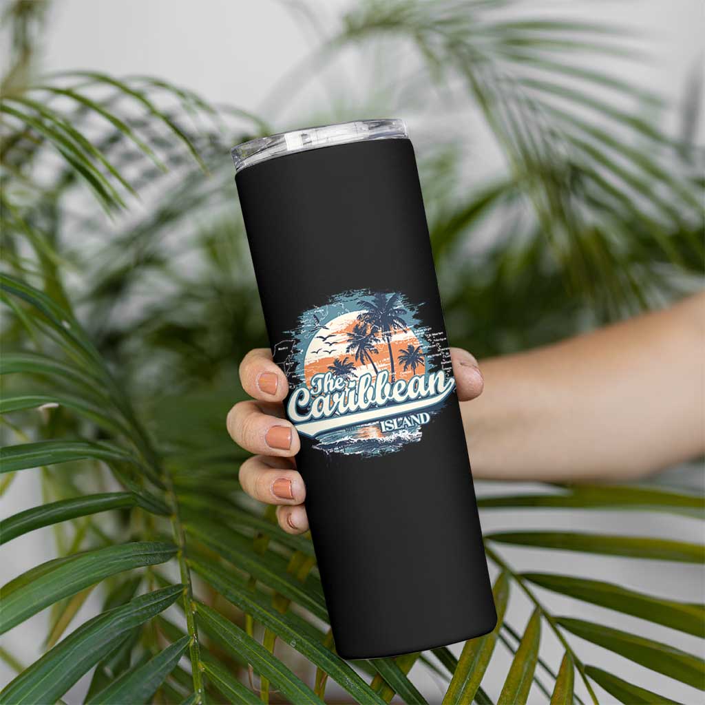 Funny The Caribbean Islands Skinny Tumbler Caribbean Sea Tour Summer Vacation - Wonder Print Shop