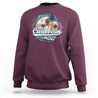 Funny The Caribbean Islands Sweatshirt Caribbean Sea Tour Summer Vacation - Wonder Print Shop