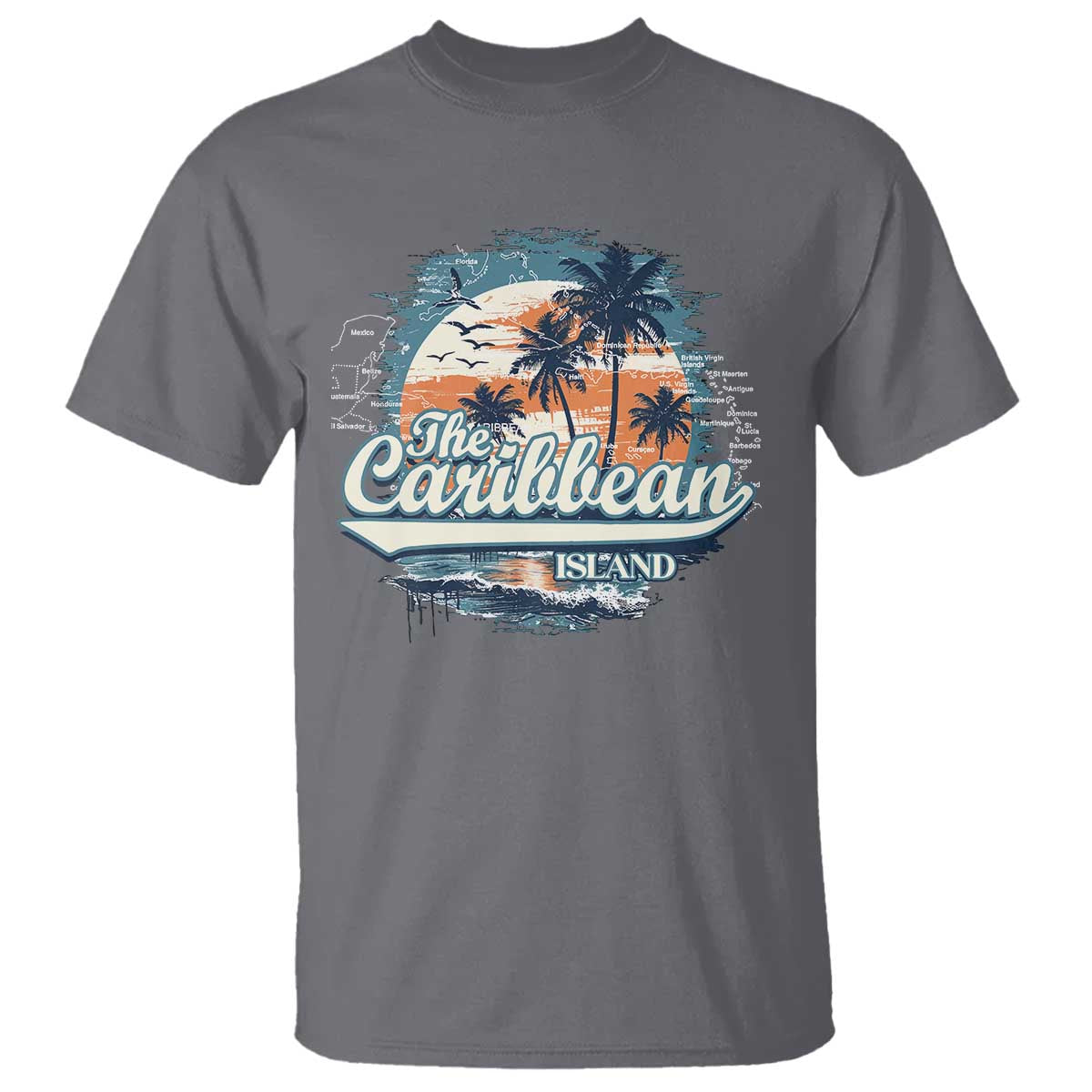 Funny The Caribbean Islands T Shirt Caribbean Sea Tour Summer Vacation - Wonder Print Shop