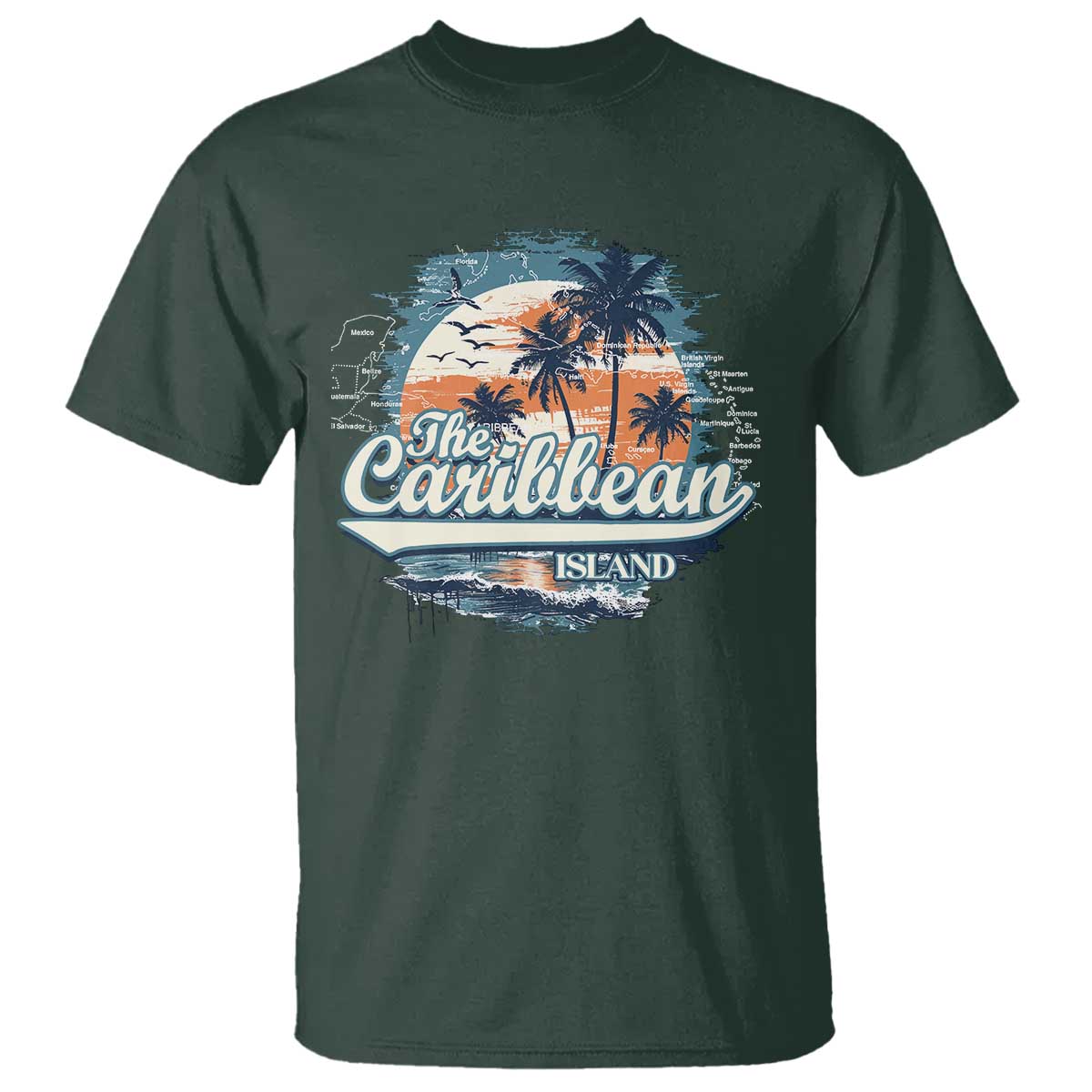 Funny The Caribbean Islands T Shirt Caribbean Sea Tour Summer Vacation - Wonder Print Shop