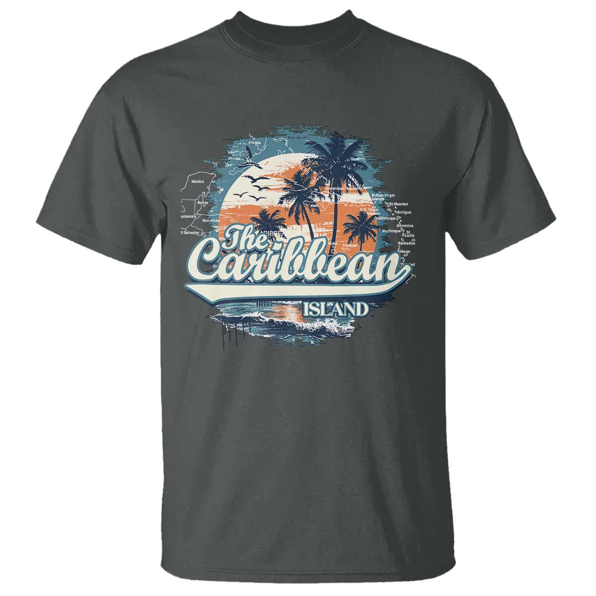 Funny The Caribbean Islands T Shirt Caribbean Sea Tour Summer Vacation - Wonder Print Shop