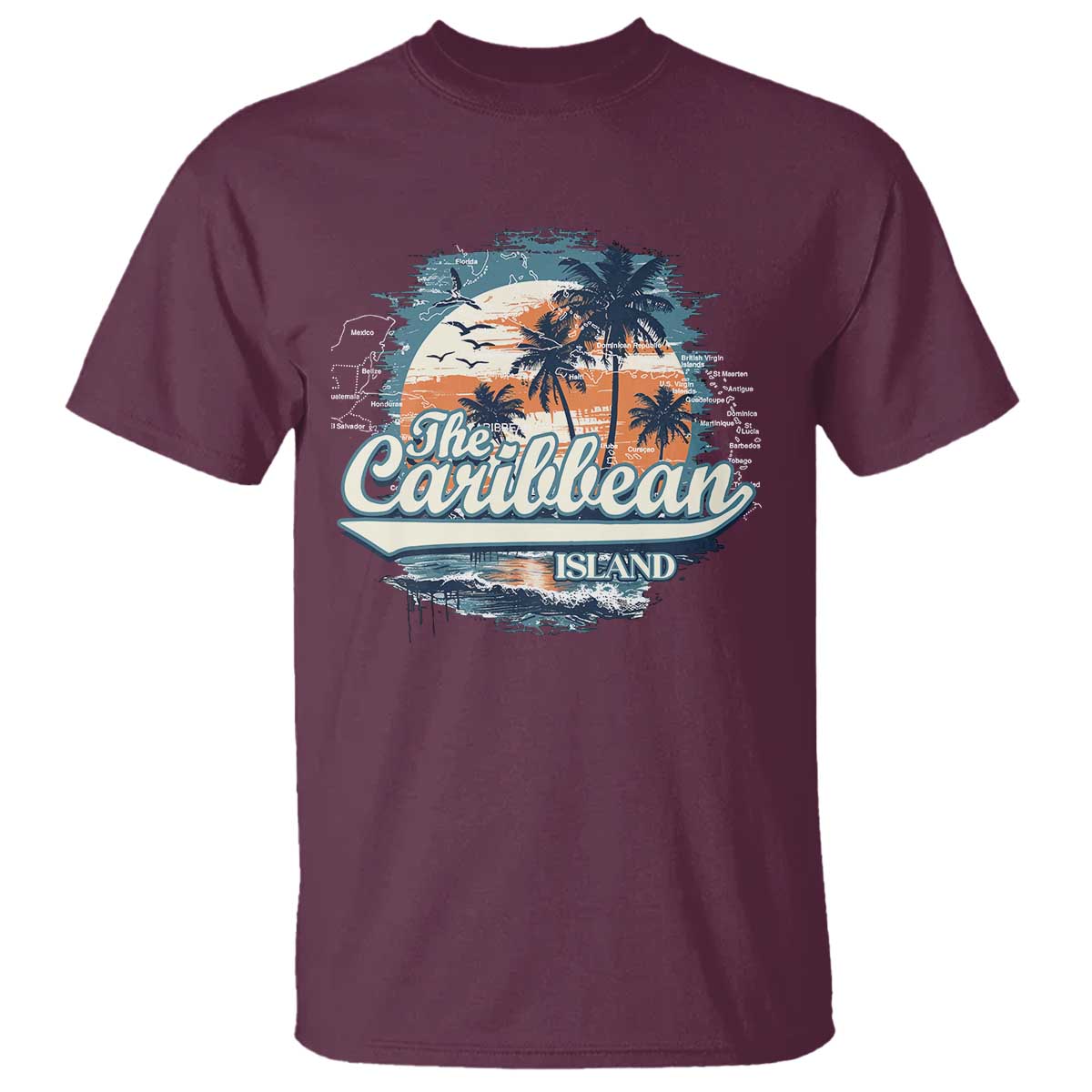 Funny The Caribbean Islands T Shirt Caribbean Sea Tour Summer Vacation - Wonder Print Shop