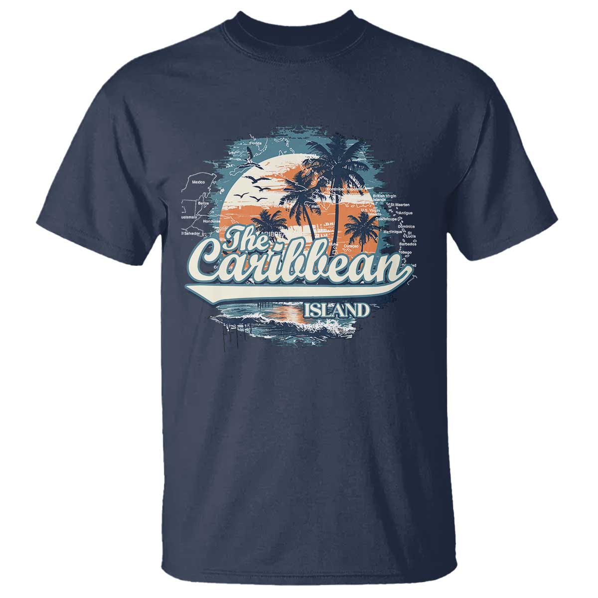 Funny The Caribbean Islands T Shirt Caribbean Sea Tour Summer Vacation - Wonder Print Shop