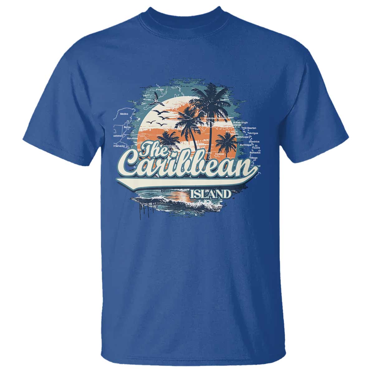 Funny The Caribbean Islands T Shirt Caribbean Sea Tour Summer Vacation - Wonder Print Shop