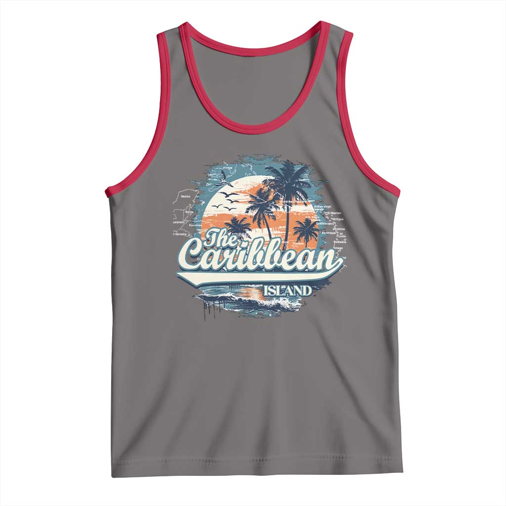 Funny The Caribbean Islands Tank Top Caribbean Sea Tour Summer Vacation - Wonder Print Shop
