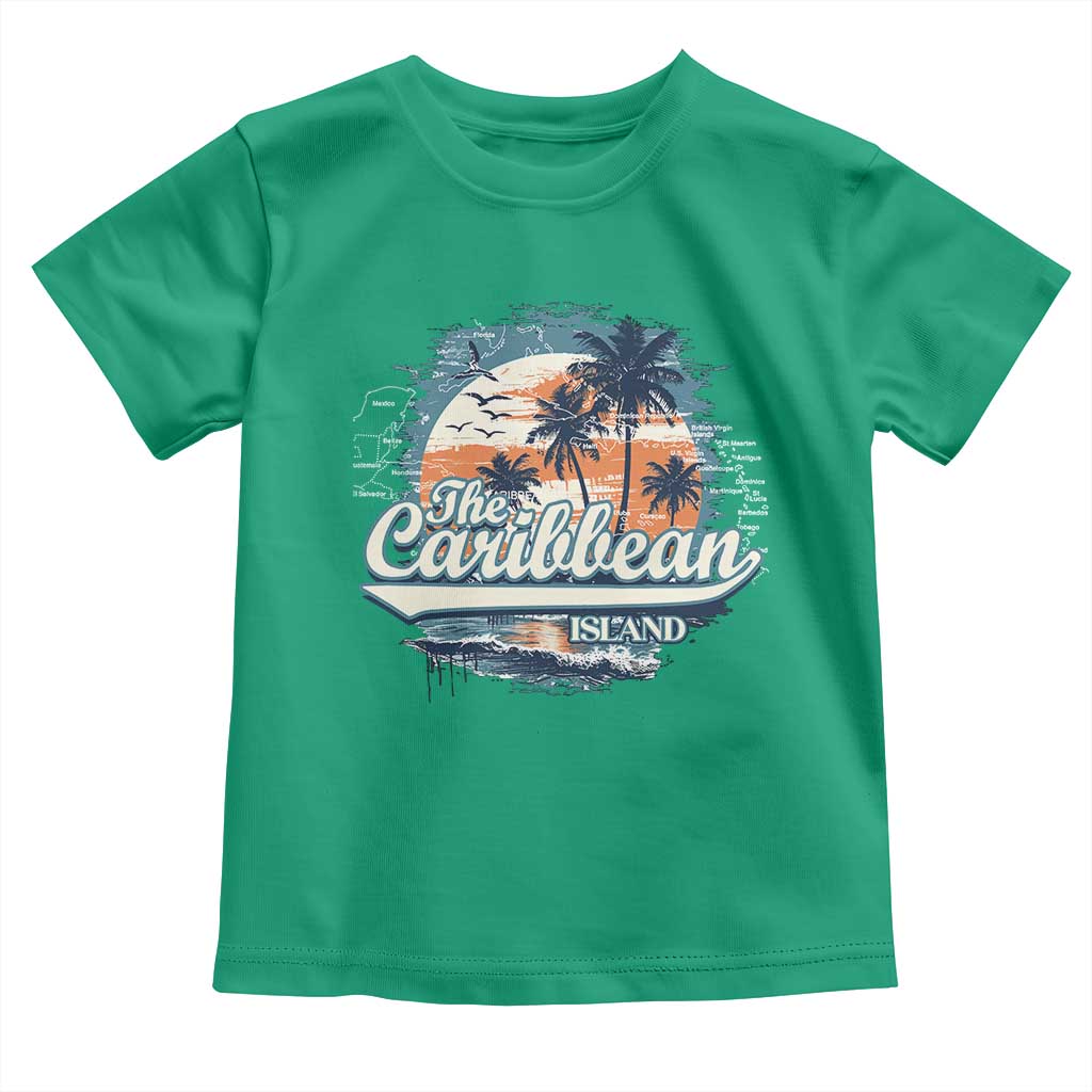 Funny The Caribbean Islands Toddler T Shirt Caribbean Sea Tour Summer Vacation - Wonder Print Shop
