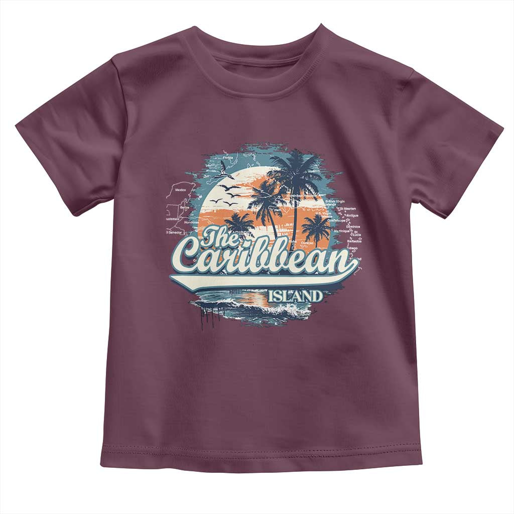 Funny The Caribbean Islands Toddler T Shirt Caribbean Sea Tour Summer Vacation - Wonder Print Shop