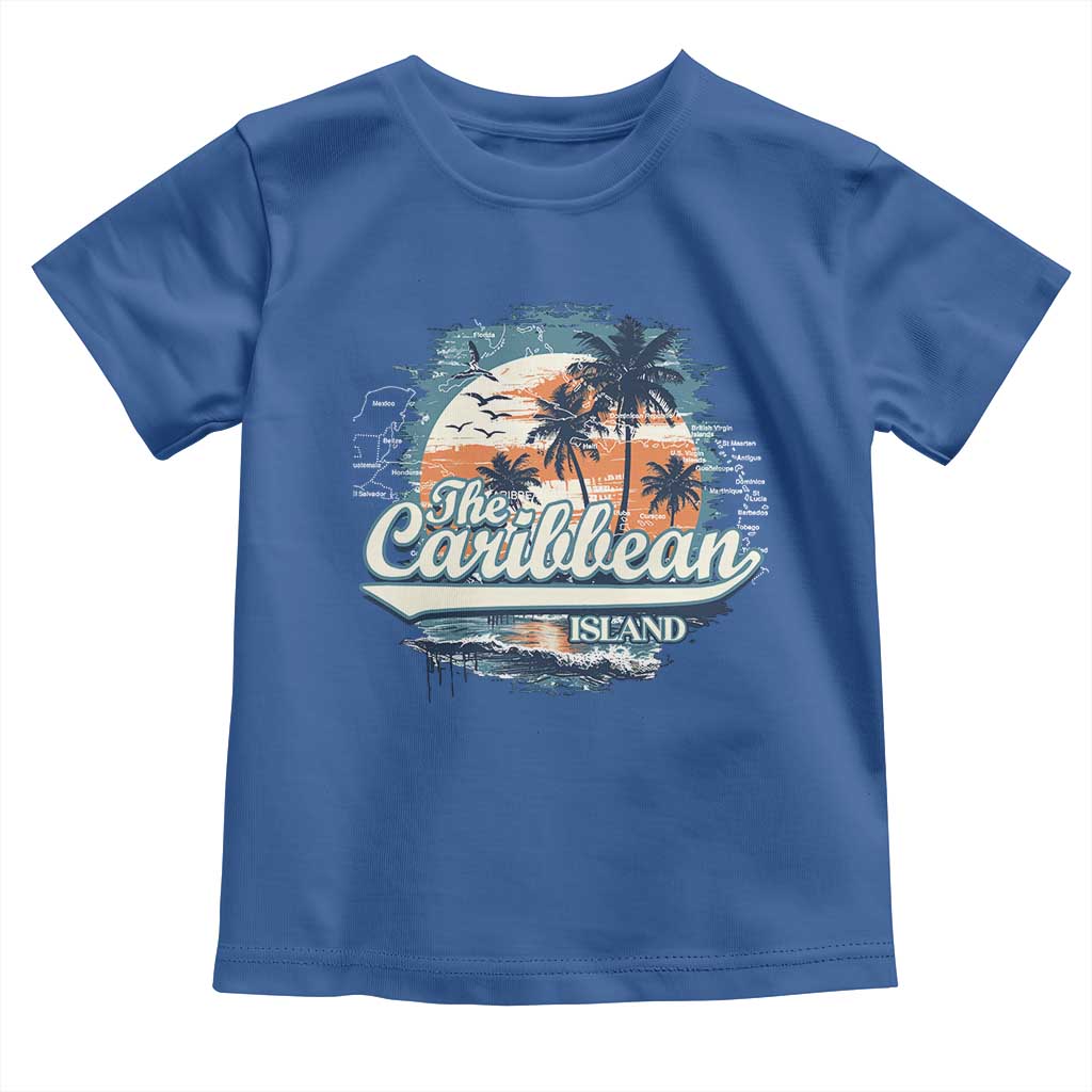 Funny The Caribbean Islands Toddler T Shirt Caribbean Sea Tour Summer Vacation - Wonder Print Shop