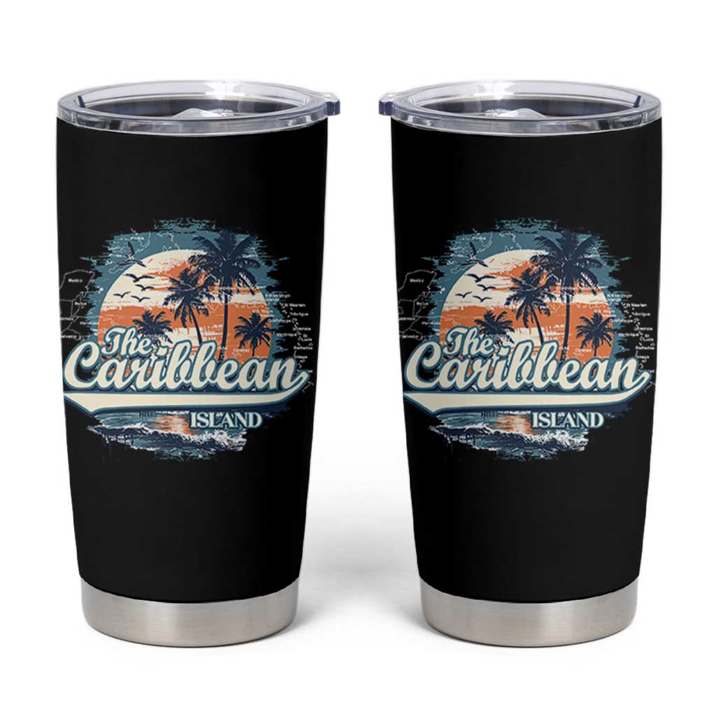 Funny The Caribbean Islands Tumbler Cup Caribbean Sea Tour Summer Vacation - Wonder Print Shop