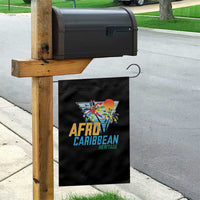 Funny Afro Caribbean Heritage Garden Flag Caribbean Island Pride Flags Palm Tree - Wonder Print Shop