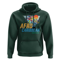 Funny Afro Caribbean Heritage Hoodie Caribbean Island Pride Flags Palm Tree - Wonder Print Shop