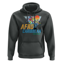 Funny Afro Caribbean Heritage Hoodie Caribbean Island Pride Flags Palm Tree - Wonder Print Shop