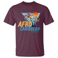 Funny Afro Caribbean Heritage T Shirt Caribbean Island Pride Flags Palm Tree - Wonder Print Shop