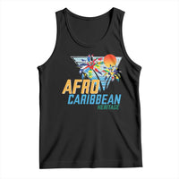 Funny Afro Caribbean Heritage Tank Top Caribbean Island Pride Flags Palm Tree - Wonder Print Shop