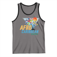 Funny Afro Caribbean Heritage Tank Top Caribbean Island Pride Flags Palm Tree - Wonder Print Shop