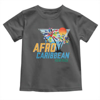 Funny Afro Caribbean Heritage Toddler T Shirt Caribbean Island Pride Flags Palm Tree - Wonder Print Shop