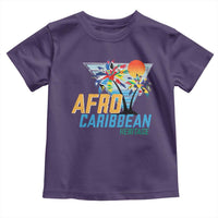 Funny Afro Caribbean Heritage Toddler T Shirt Caribbean Island Pride Flags Palm Tree - Wonder Print Shop