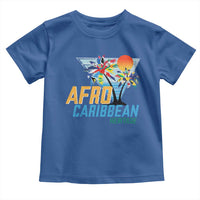 Funny Afro Caribbean Heritage Toddler T Shirt Caribbean Island Pride Flags Palm Tree - Wonder Print Shop