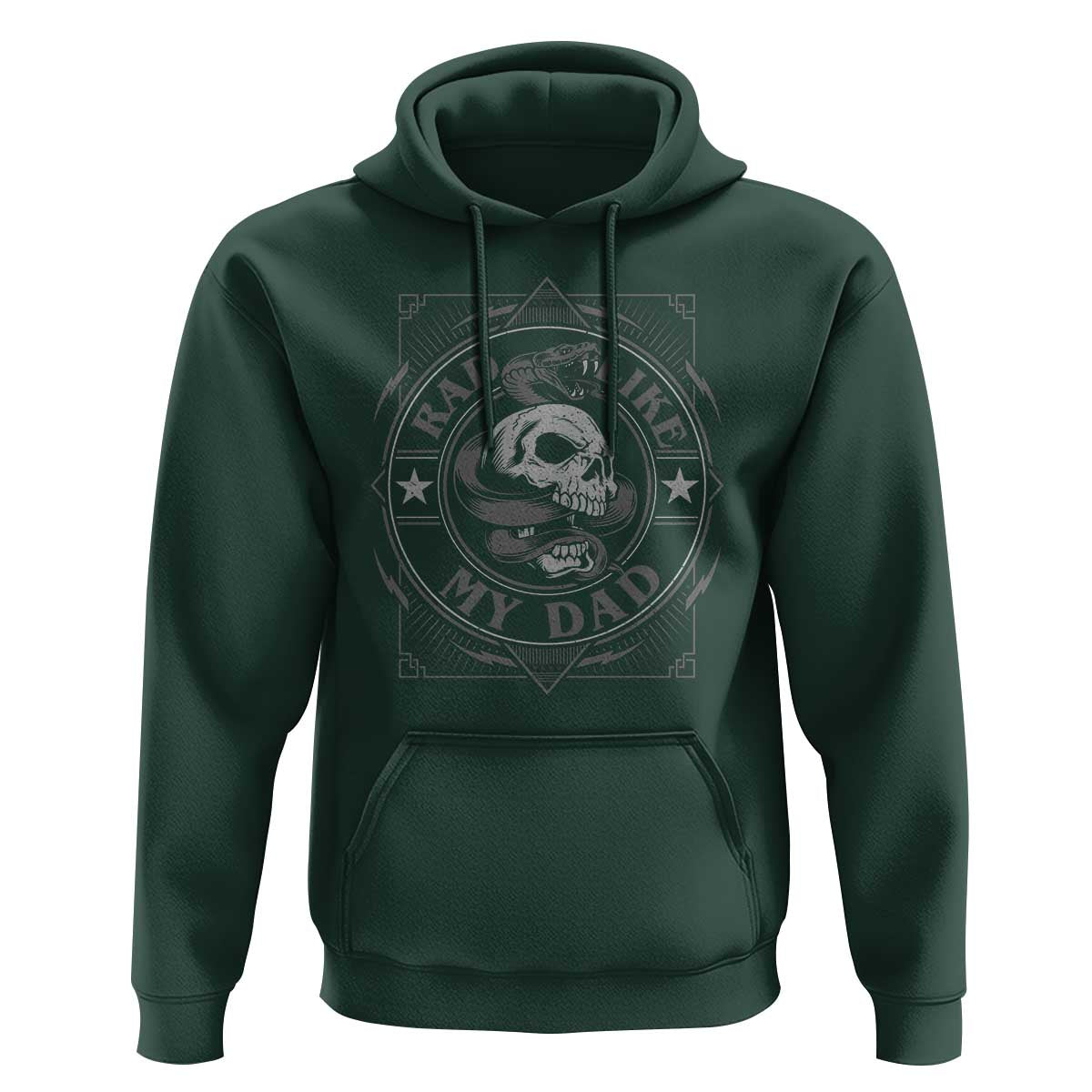 Funny Rad Like My Dad Hoodie Vintage Skull Snake Fathers Day