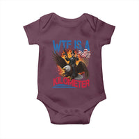 WTF Is A Kilometer Abraham Lincoln Baby Onesie Funny USA Patriotic 4th of July