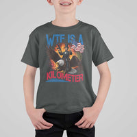 WTF Is A Kilometer Abraham Lincoln T Shirt For Kid Funny USA Patriotic 4th of July
