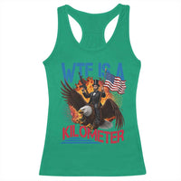 WTF Is A Kilometer Abraham Lincoln Racerback Tank Top Funny USA Patriotic 4th of July