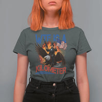 WTF Is A Kilometer Abraham Lincoln T Shirt For Women Funny USA Patriotic 4th of July
