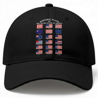 Historic Flags of The United States of America Baseball Cap US History 4th of July