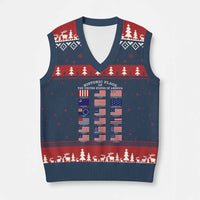 Historic Flags of The United States of America V-Neck Knit Sweater Vest US History 4th of July