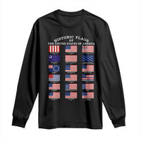 Historic Flags of The United States of America Long Sleeve Shirt US History
