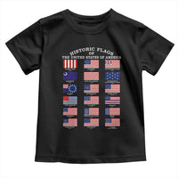 Historic Flags of The United States of America Toddler T Shirt US History