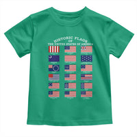 Historic Flags of The United States of America Toddler T Shirt US History