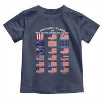 Historic Flags of The United States of America Toddler T Shirt US History