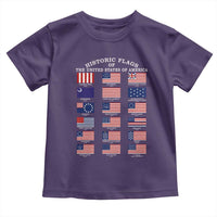 Historic Flags of The United States of America Toddler T Shirt US History