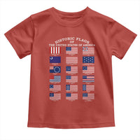 Historic Flags of The United States of America Toddler T Shirt US History