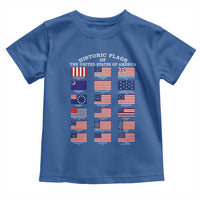 Historic Flags of The United States of America Toddler T Shirt US History