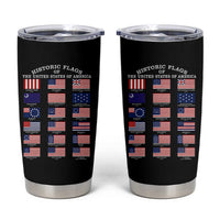Historic Flags of The United States of America Tumbler Cup US History 4th of July